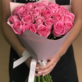 Rozā rozes 60 cm (izvēlies skaitu)
