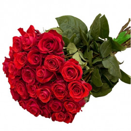 Red roses 50 cm flower bouquet (select number of flowers)