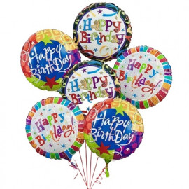 Воздушный шарик Happy Birthday 1 шт