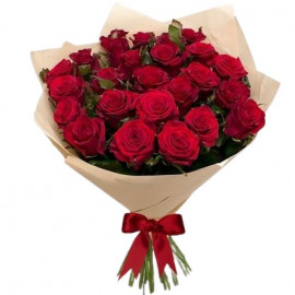 27 red roses in craft (50 см)
