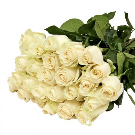 Белые розы 50 см (выбери кол-во роз в букете)