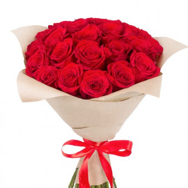 Red roses 50 cm in craft (select number)