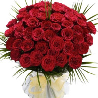 Rožu pušķis Kaislīga mīlestība (51 roze)