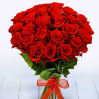 Sarkanas rozes 40 cm (izvēlieties ziedu skaitu)